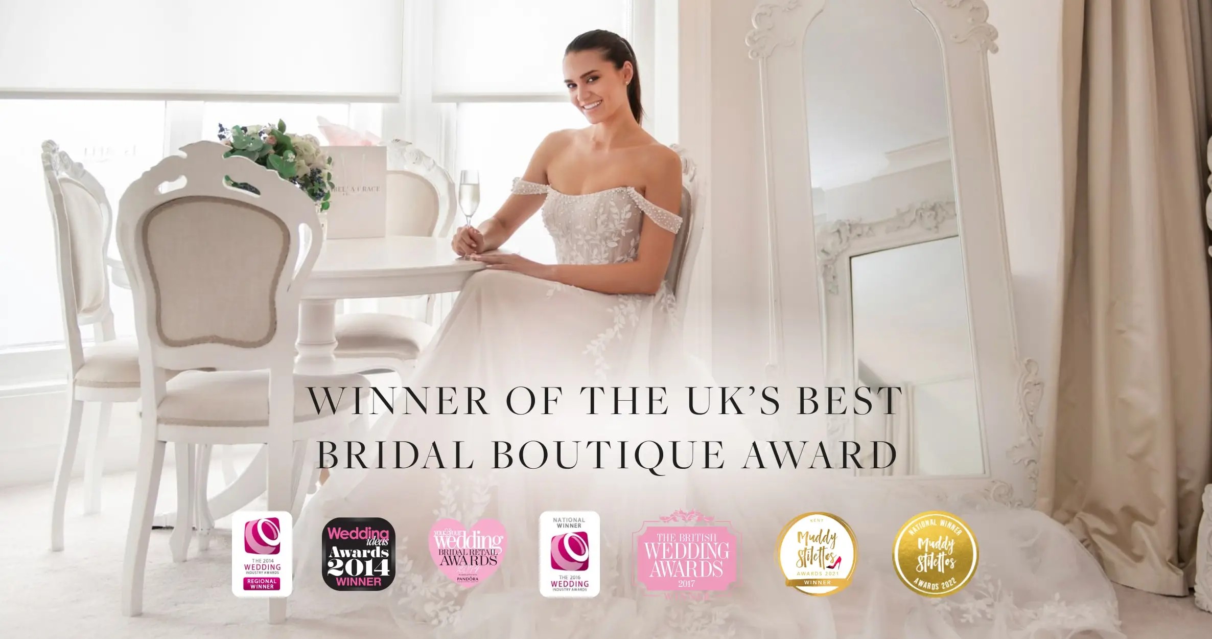 Winner of the UK's Bridal Boutique Award